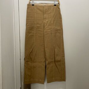 Madewell High Rise Cropped Denim Trouser Pants